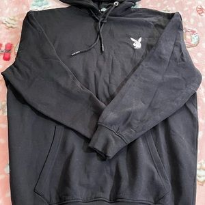 Black Playboy Hoodie Dress